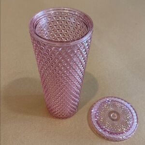Pink iridescent tumbler 24 oz BPA FREE